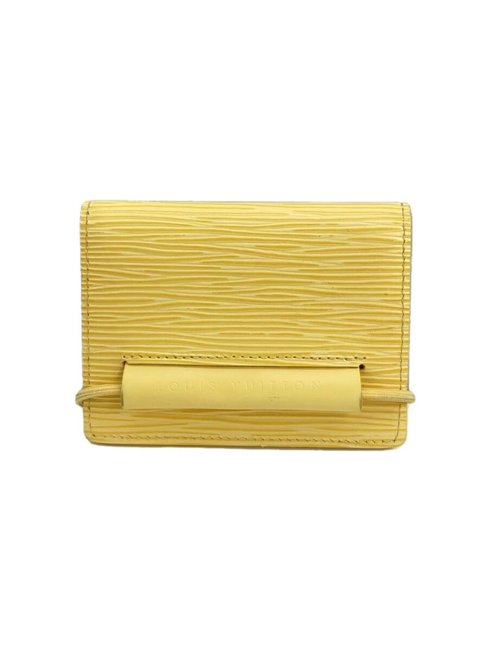 LOUIS VUITTON Porte Wallet Cartes de Transport Epi Cream